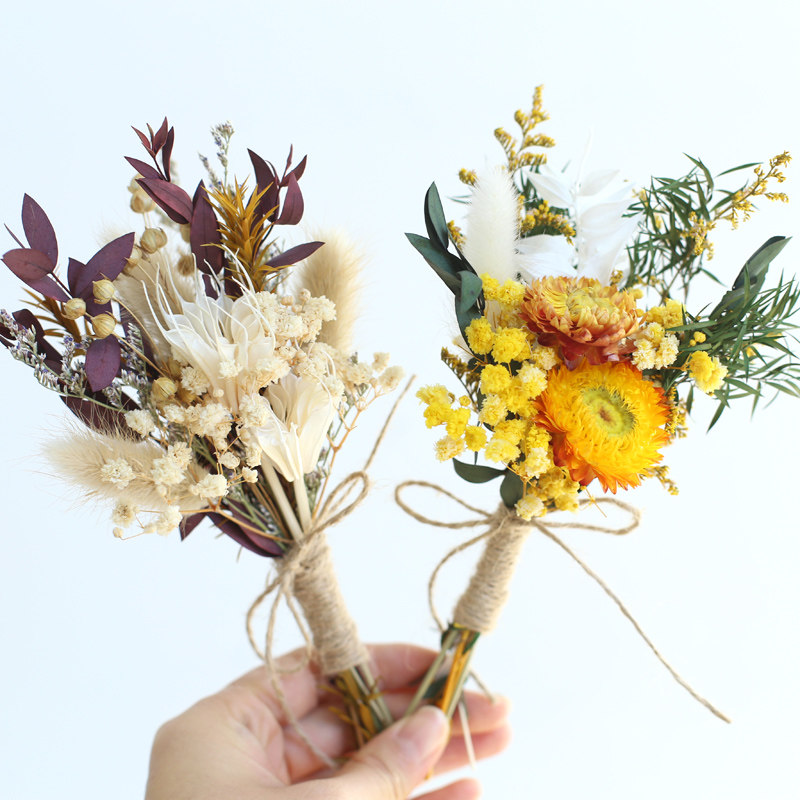 Dried Flower Bunch - 20CM Small Mixed Natural Dried Flower