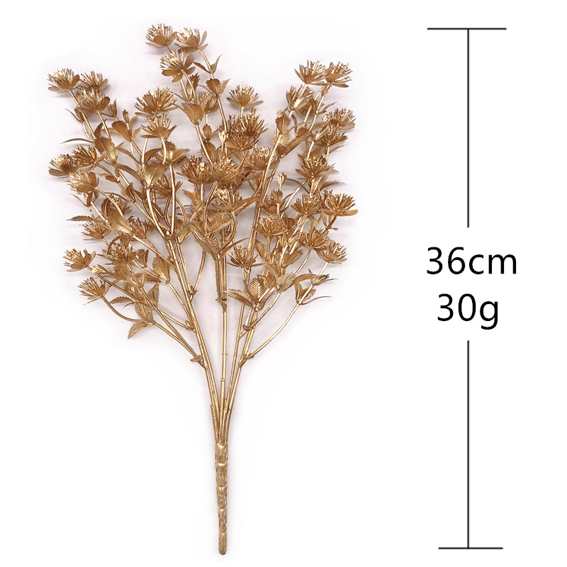 Artificial Flower Golden Silve - огляд і ціна Dried Flower Bunch