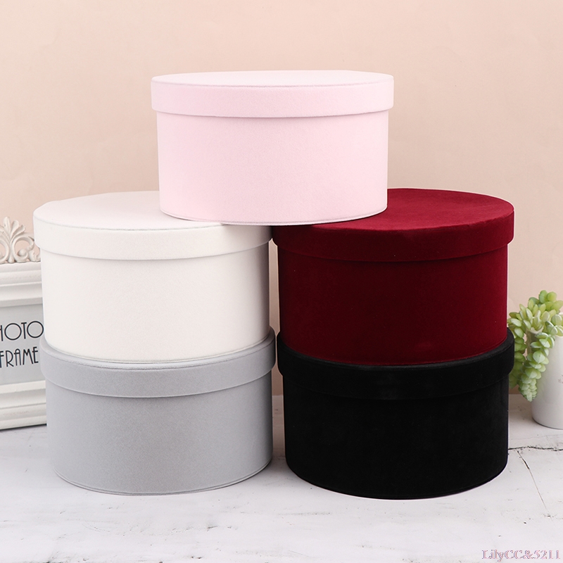 Velvet Round Flowers Box Gift  - огляд і ціна Florist Flower Supply