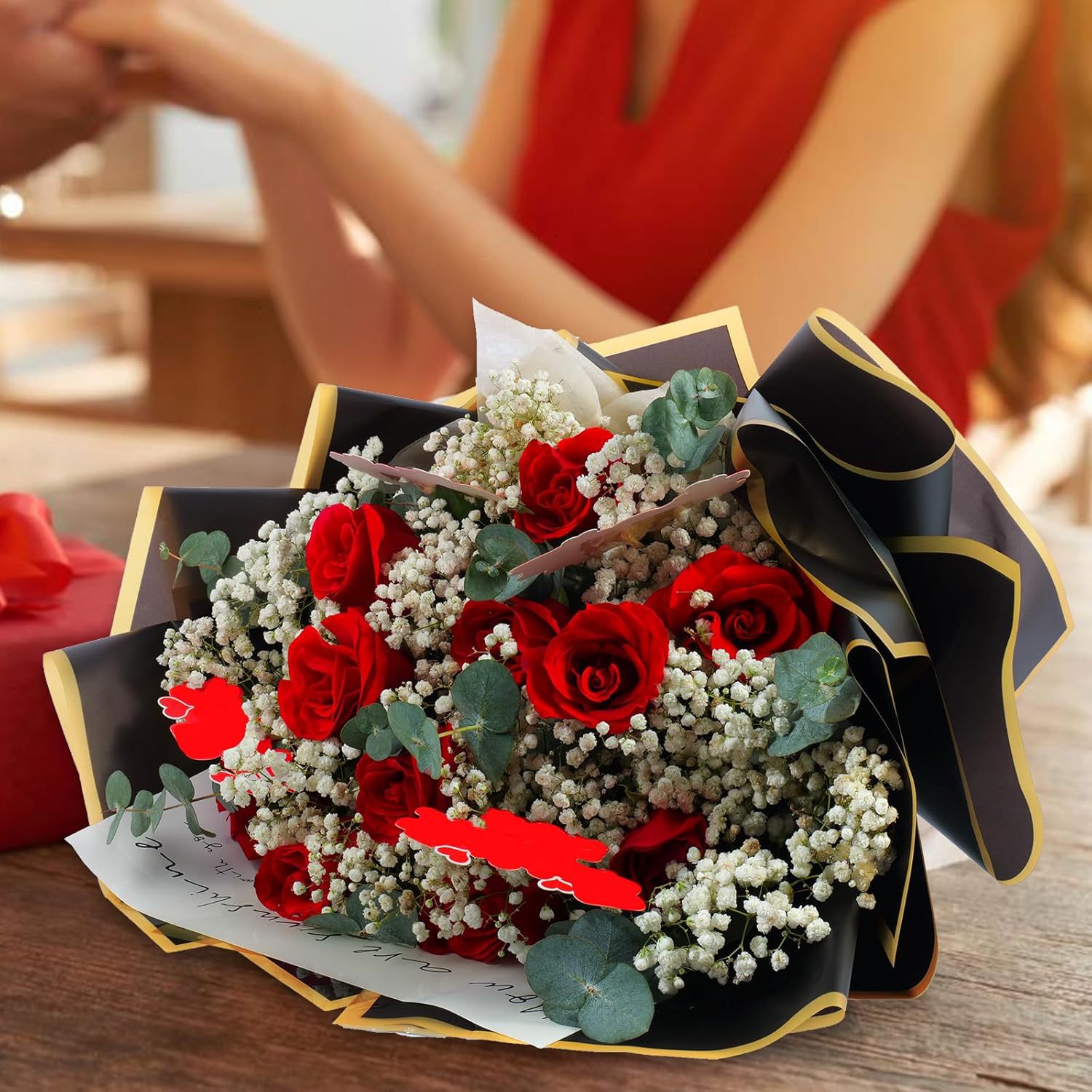 20 Sheets Gold Edge Waterproof - огляд і ціна Florist Flower Supply